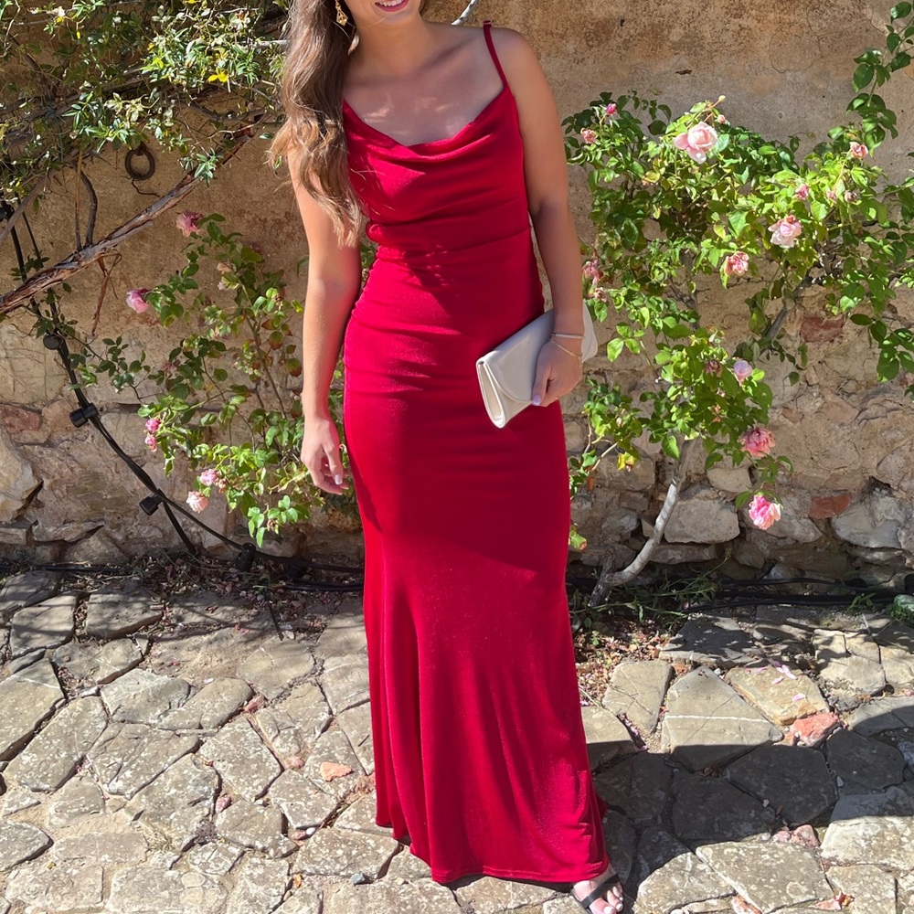 Beautiful red gown